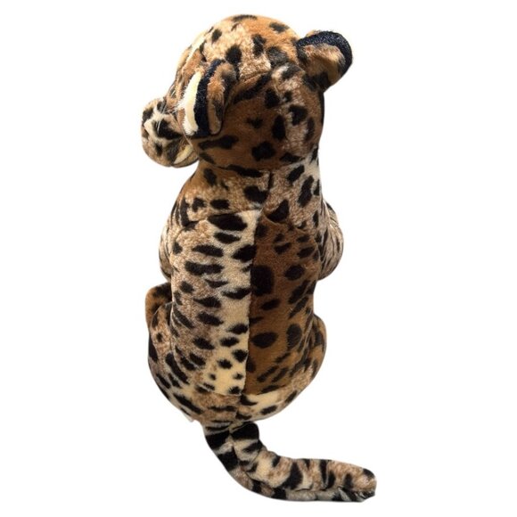 Leopard Mom & Baby Plush Fine Toy Large Leopard And Baby Plush Animals Stuffed - Picture 6 of 10